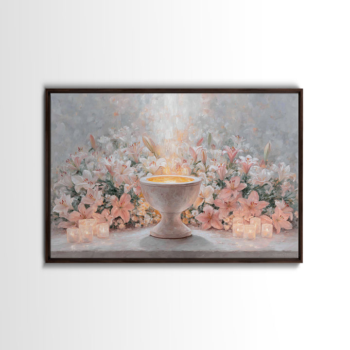 Angel’s Promise - Framed Canvas Print - Christian Art Canvas - Jesus Painting - Christian Painting - Christian Wall Art - Christmas Wall Ar