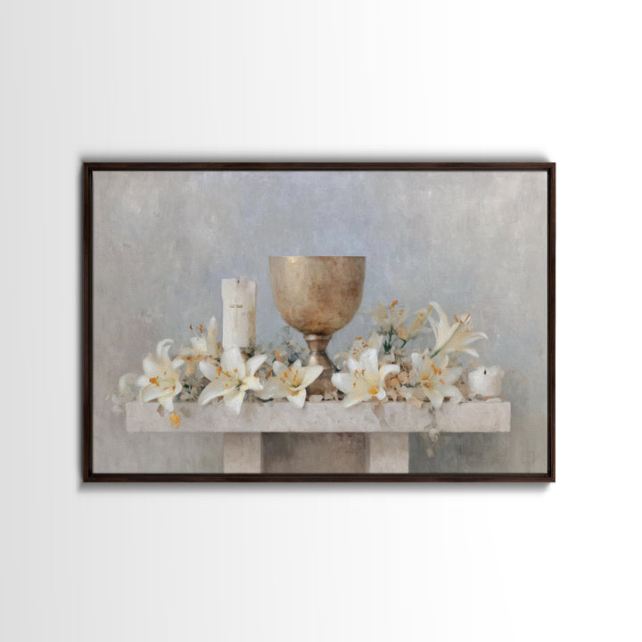 Crossroads Of Mercy – Framed Canvas Print – Christian Wall Art – Christian Art Canvas – Christian Christmas Art
