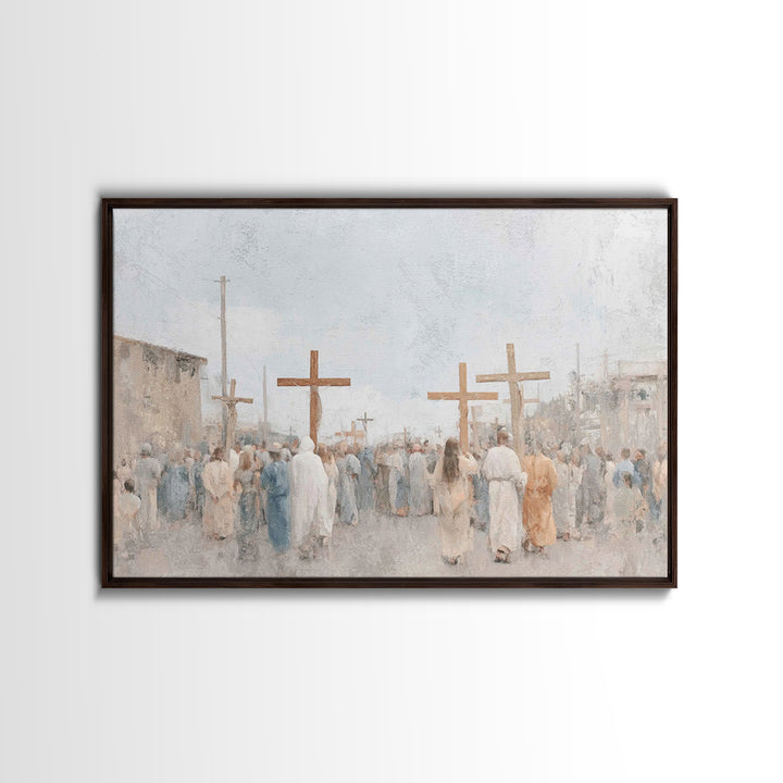 Heralds Of Glory – Framed Canvas Print – Christian Christmas Art – Christian Art Canvas – Christian Wall Art