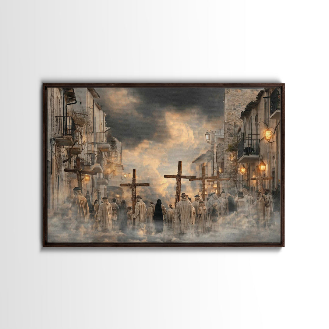 Morning Grace | Framed Canvas Print | Christian Art Canvas | Jesus Painting | Christian Wall Art | Christian Decor | Christian Christmas Ar