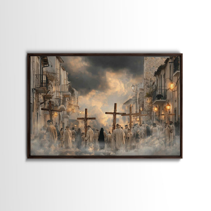 Morning Grace | Framed Canvas Print | Christian Art Canvas | Jesus Painting | Christian Wall Art | Christian Decor | Christian Christmas Ar