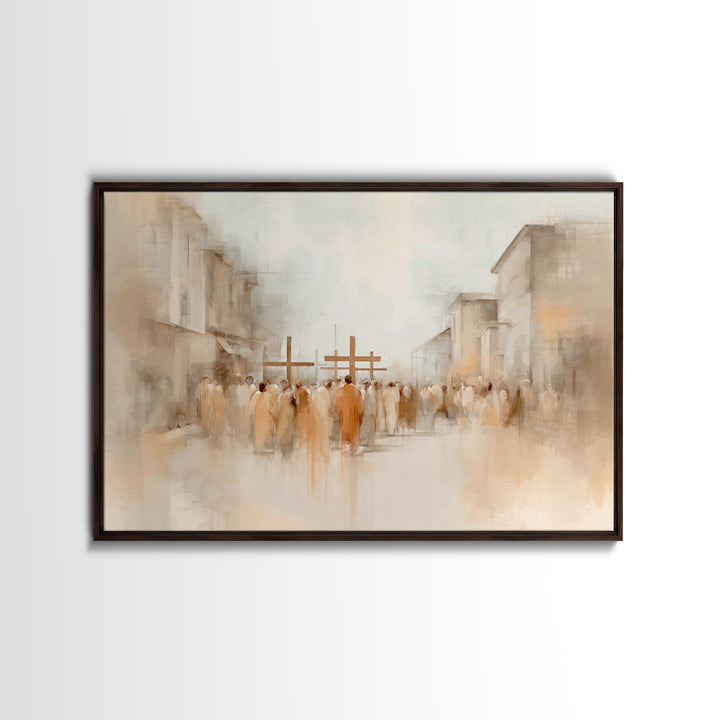 Quiet Redeemer, Framed Canvas Print, Christian Painting, Jesus Painting Canvas, Christian Wall Art, Christian Art Print, Christian Decor