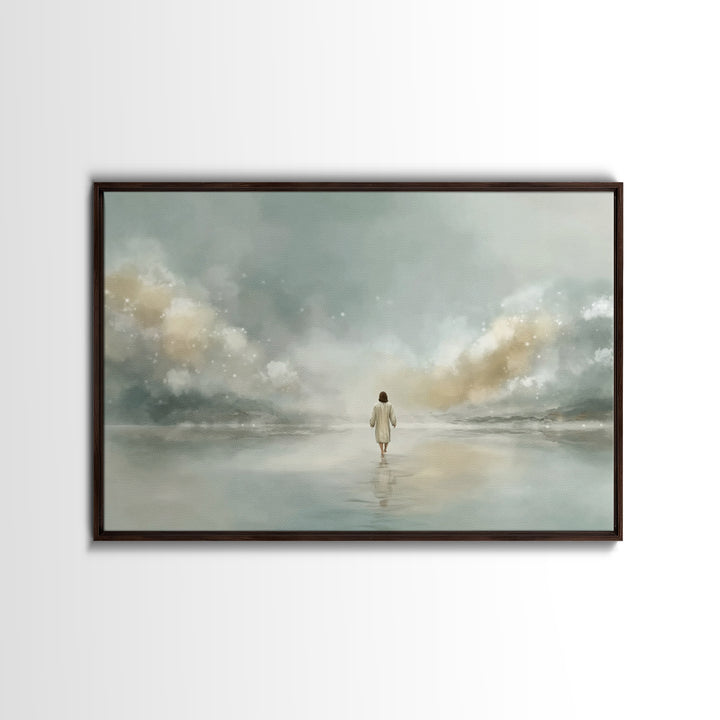Radiant Manger | Framed Canvas Print | Christmas Art Prints | Christian Christmas Decor | Christian Art Canvas | Christian Wall Art