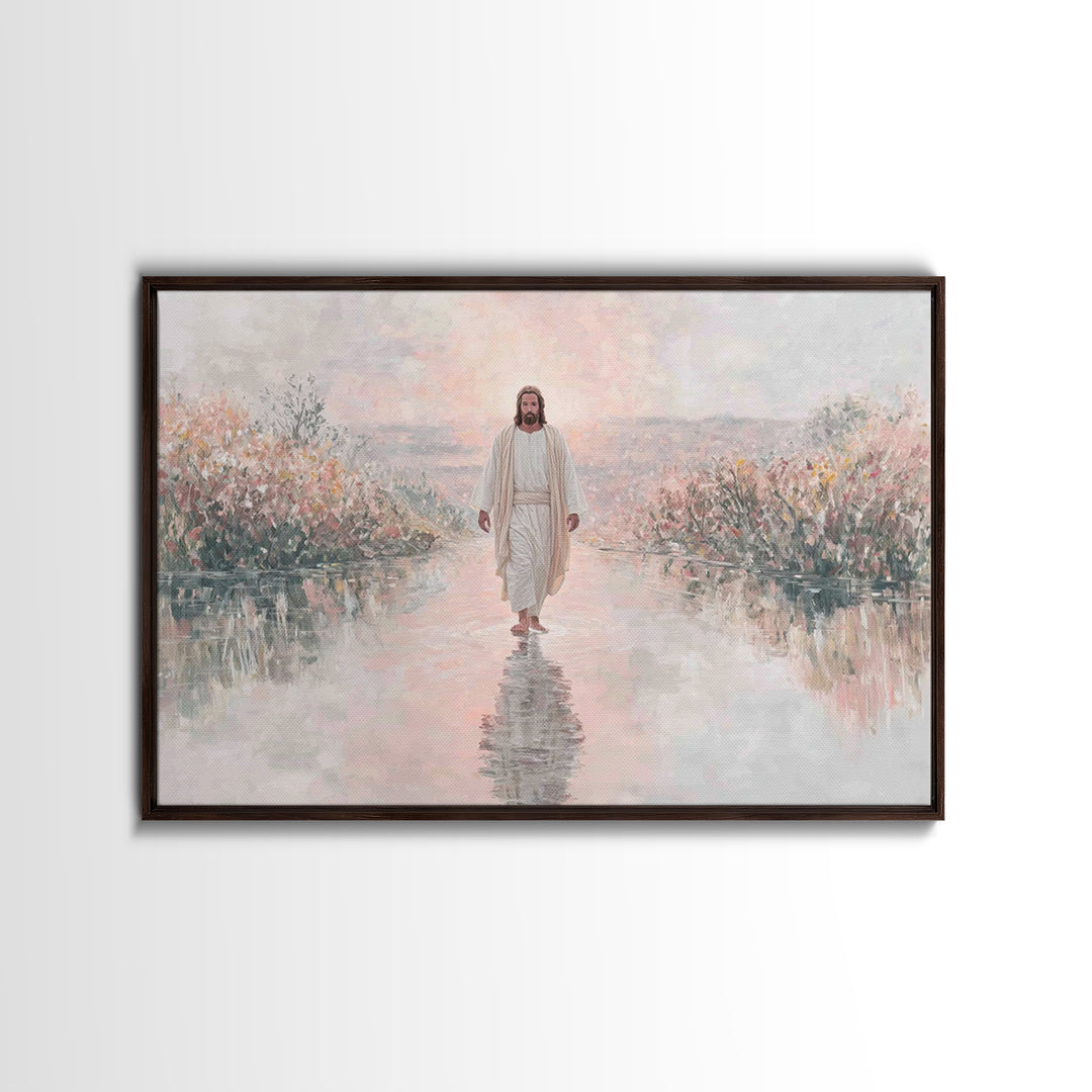 Sunrise Promise – Framed Canvas Print – Christian Art Work – Christmas Wall Art – Christian Art Print – Christian Christmas Art – Christian