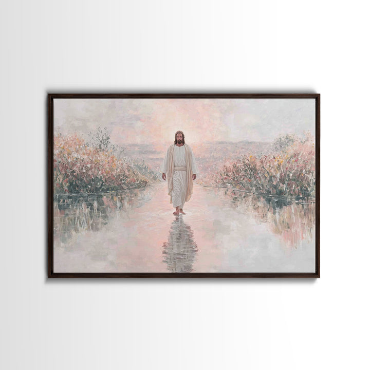 Sunrise Promise – Framed Canvas Print – Christian Art Work – Christmas Wall Art – Christian Art Print – Christian Christmas Art – Christian