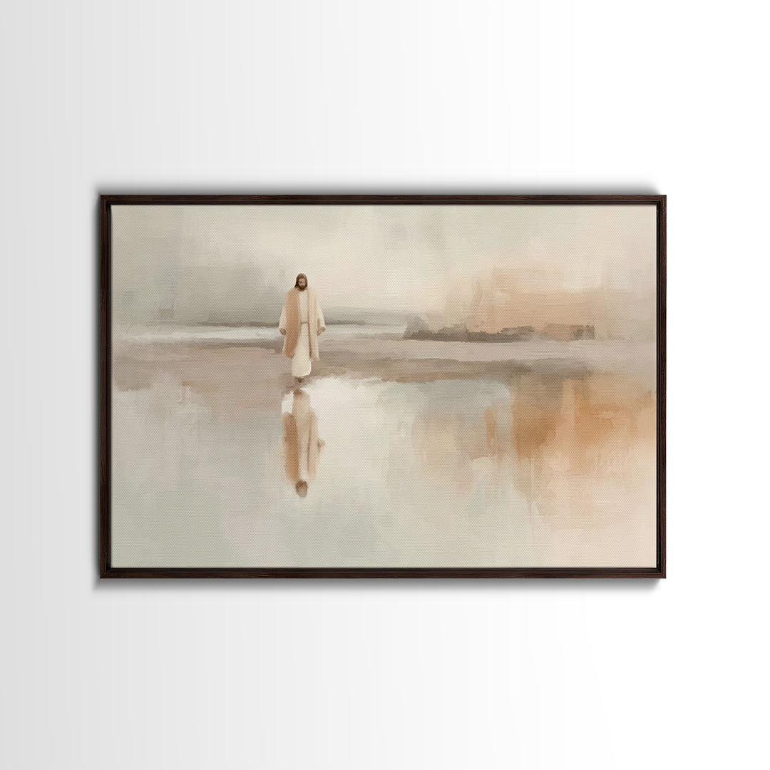 Gentle Miracle, Framed Canvas Print, Christian Art Canvas, Christmas Wall Art, Christian Christmas Art, Christian Art Print, Christian Gift