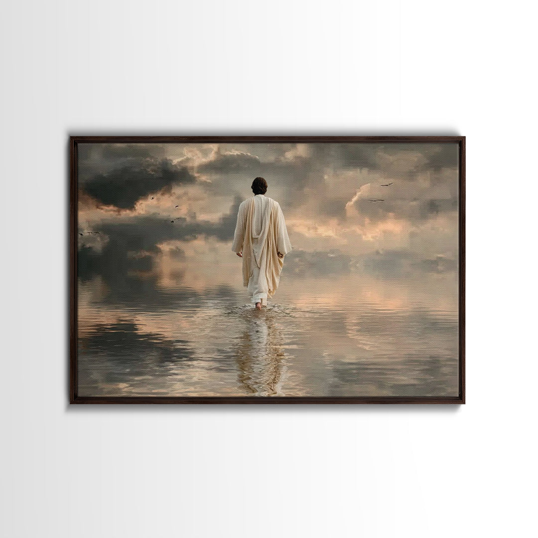 Midnight Glory – Framed Canvas Print – Christmas Art – Christian Wall Art – Christian Art Canvas – Christian Christmas Art – Christian Art