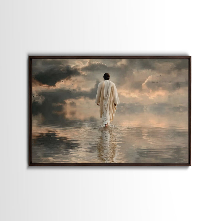 Midnight Glory – Framed Canvas Print – Christmas Art – Christian Wall Art – Christian Art Canvas – Christian Christmas Art – Christian Art