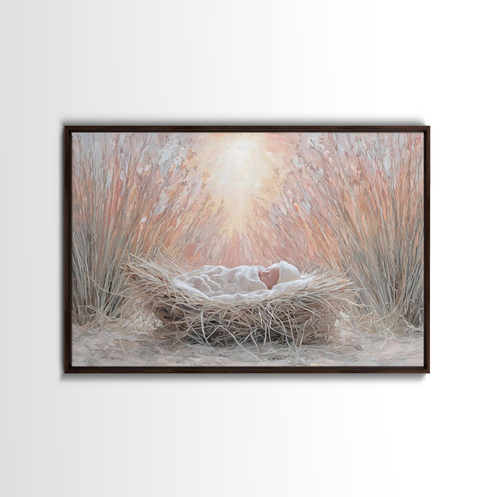 Holy Journey | Framed Canvas Print | Christian Art Canvas | Christian Wall Art | Christmas Art | Christian Christmas Art | Christian Decora