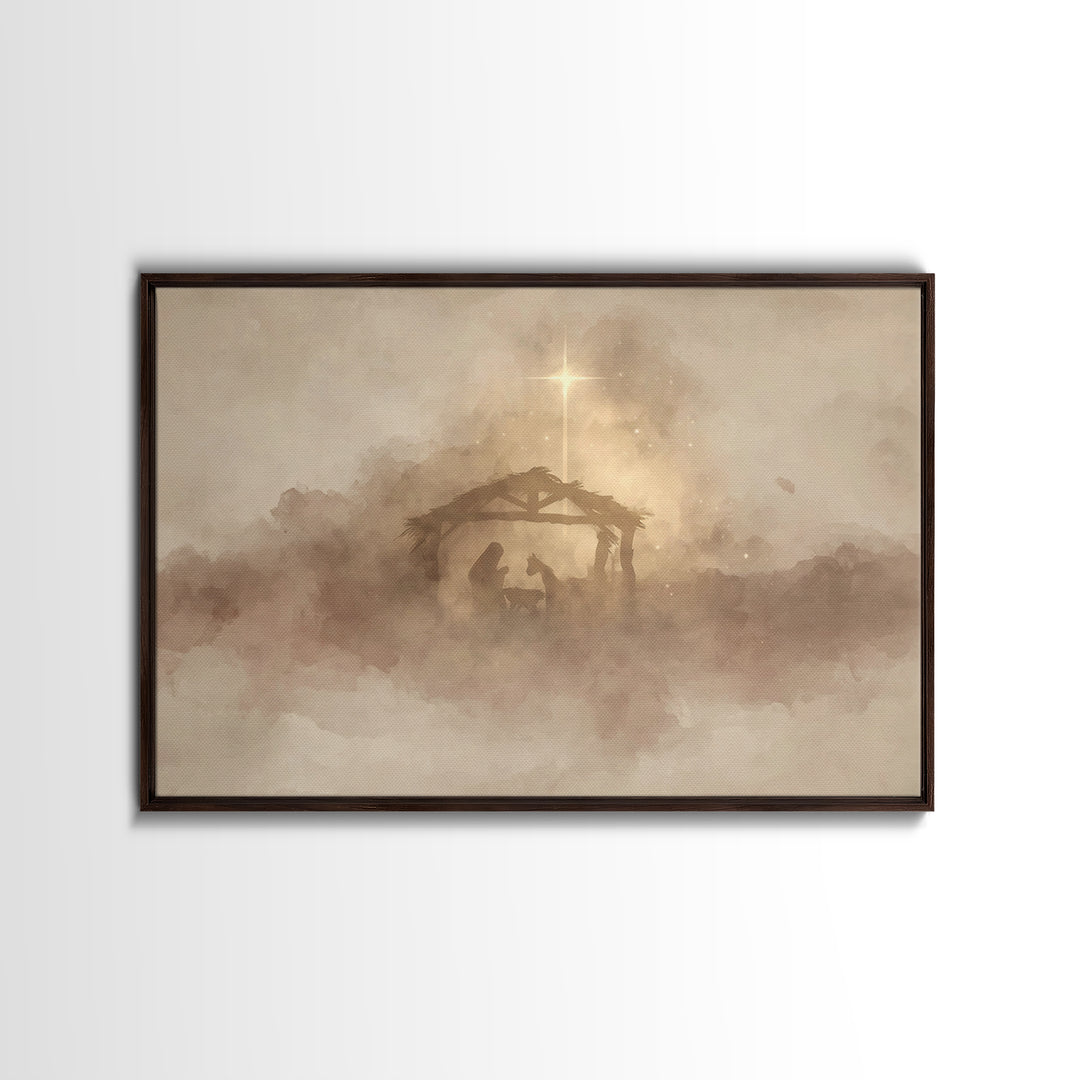 Heavenly Path Light – Framed Canvas Print – Christian Art – Jesus Painting – Christian Art Canvas – Modern Christian Art – Christian Gift