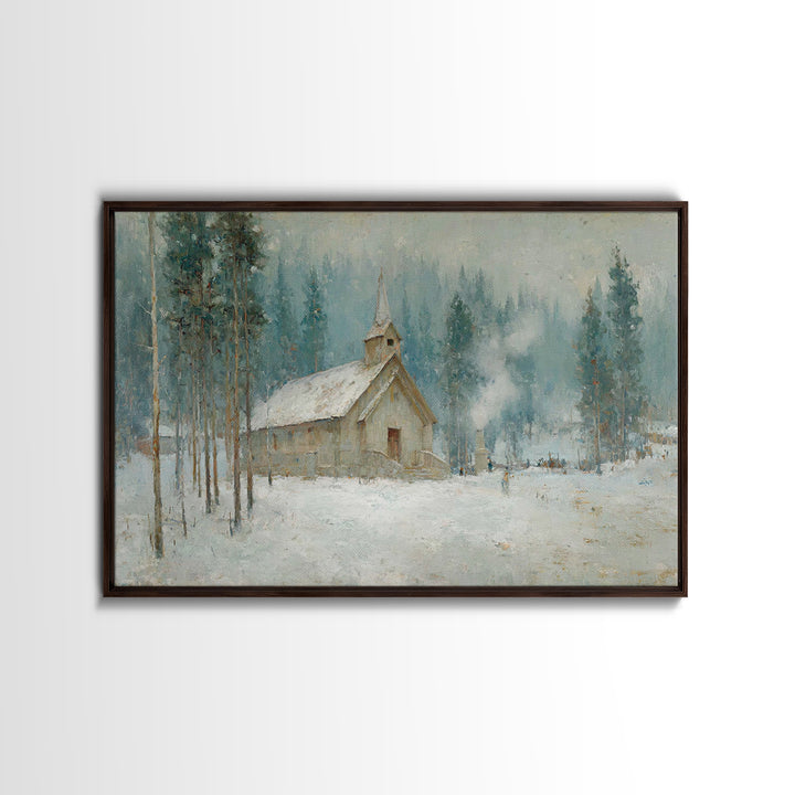 Heaven’s Ember Trail | Framed Canvas Print | Jesus Art Print | Christian Wall Art | Christian Art Canvas | Moody Christian Art | Large Jesu