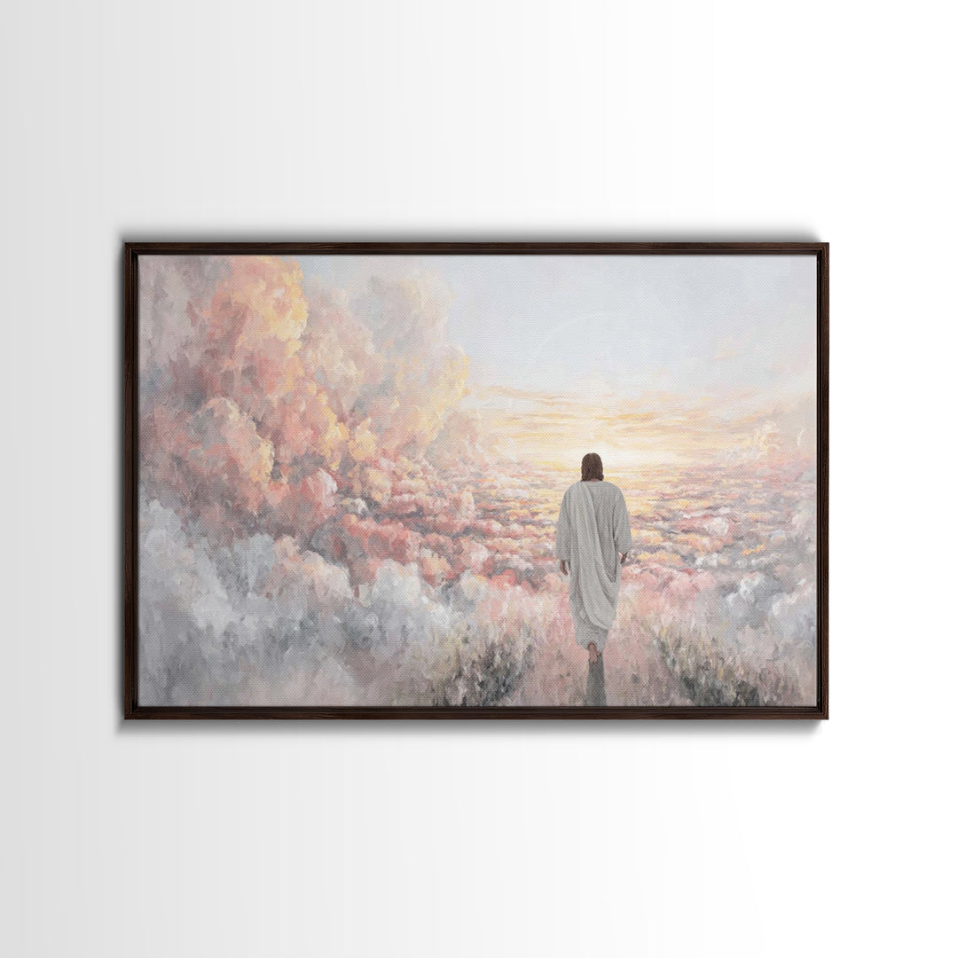 Soft Meadow Grace – Framed Canvas Print – Christian Wall Art – Christian Art Prints – Christian Art Canvas – Christian Painting – Christian