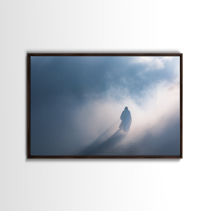 Lamb Of Peace – Framed Canvas Print – Christian Wall Art – Christian Art Canvas – Jesus Painting – Christmas Wall Art – Christian Decor