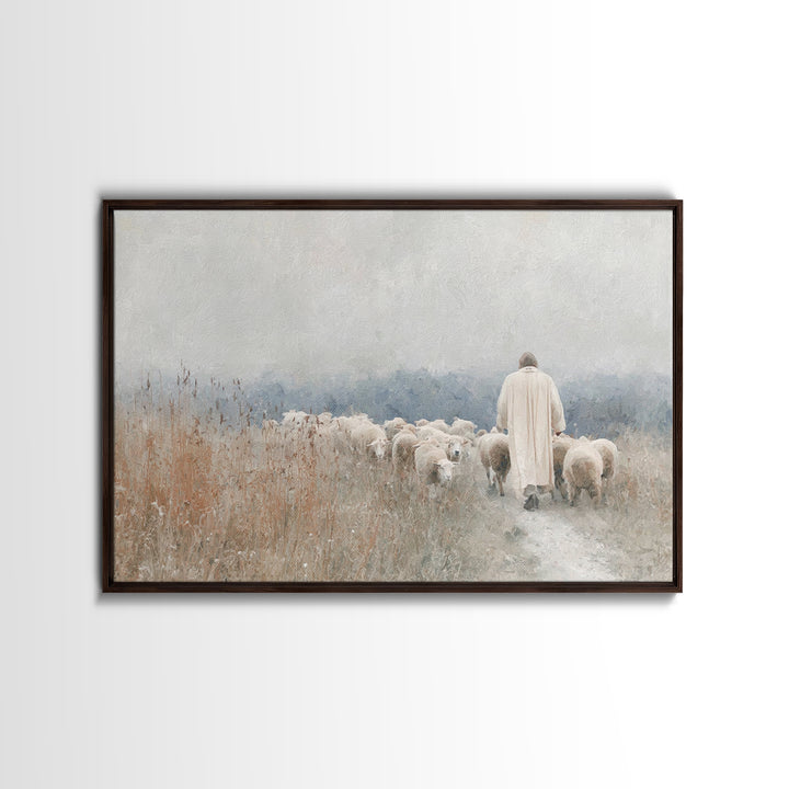 Fields Of Guidance – Framed Canvas Print – Christian Wall Art – Jesus Canvas Art – Christian Art Print – Christian Gift – Christian Art Pai