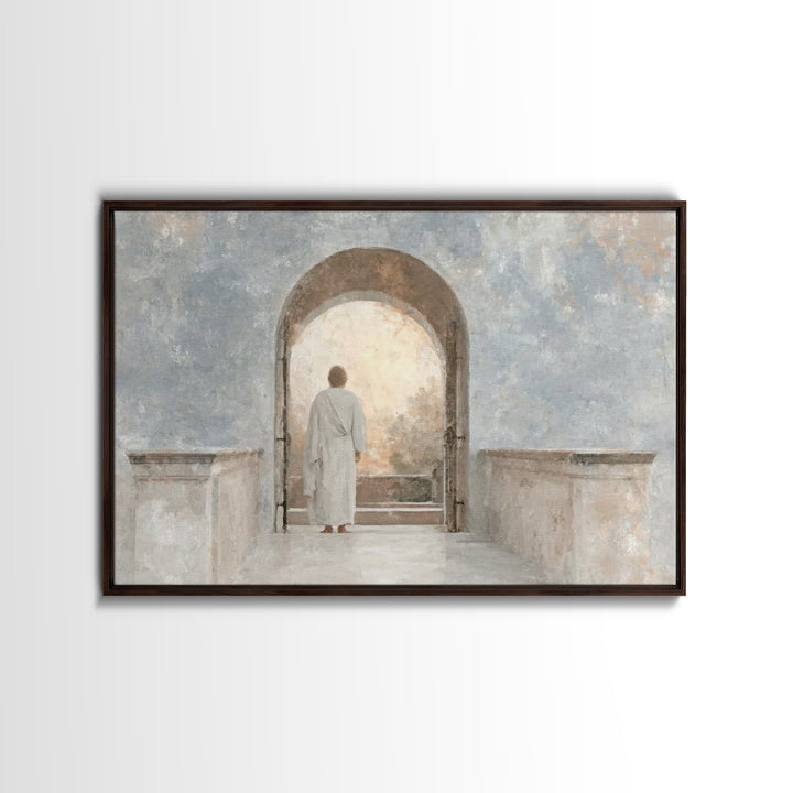 Graceful Morning Walk | Framed Canvas Print | Christian Wall Art | Christian Art Canvas | Subtle Christian Art | Christian Art Prints | Chr