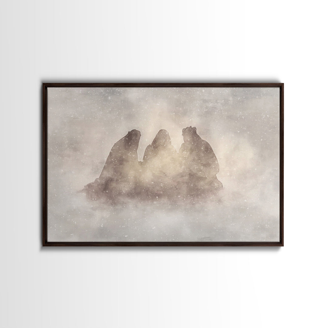 Eternal Wonder | Framed Canvas Print | Christian Wall Art | Christian Art Canvas | Christmas Art | Jesus Christmas Art | Christian Gift Ide
