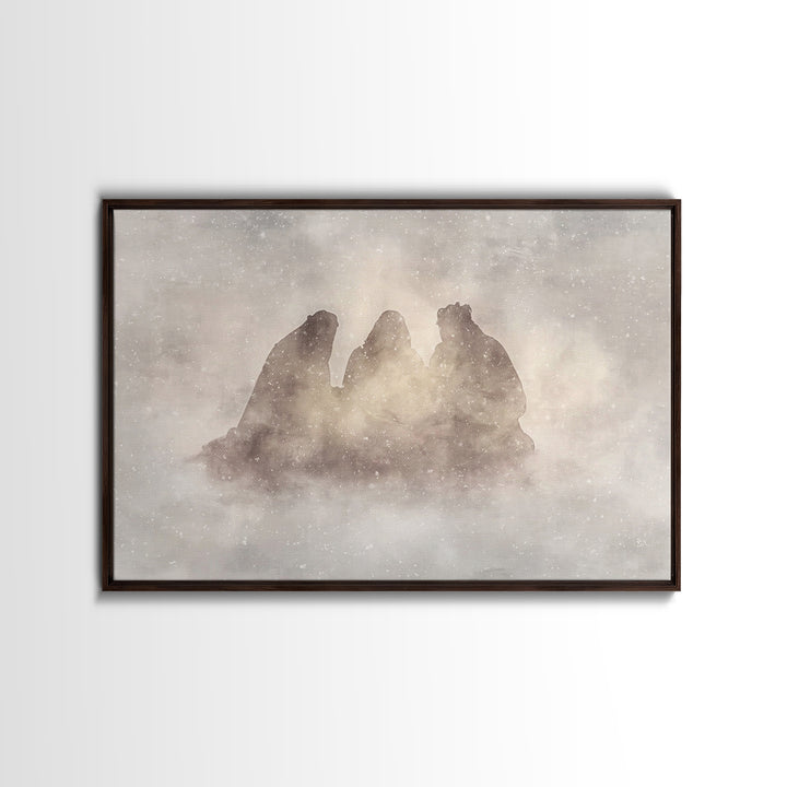 Eternal Wonder | Framed Canvas Print | Christian Wall Art | Christian Art Canvas | Christmas Art | Jesus Christmas Art | Christian Gift Ide