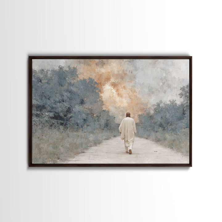 Quiet Bethlehem – Framed Canvas Print – Christian Art Canvas – Christian Wall Art – Christmas Art – Modern Christian Art