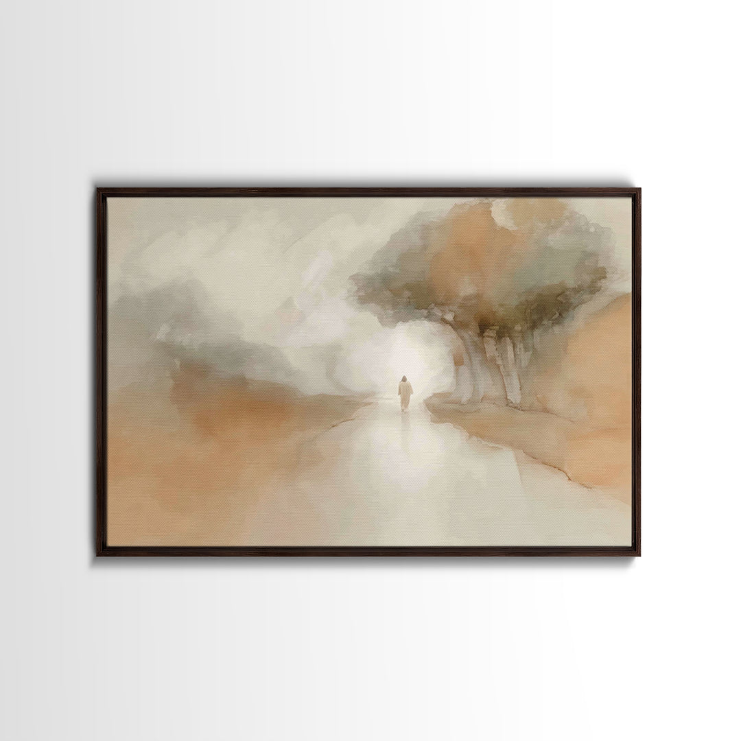 Path of Grace – Framed Canvas Print – Christian Art Canvas – Christian Wall Art – Christian Painting – Subtle Christian Art