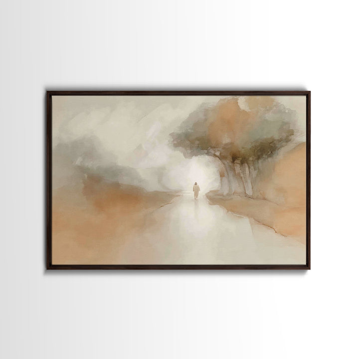 Path of Grace – Framed Canvas Print – Christian Art Canvas – Christian Wall Art – Christian Painting – Subtle Christian Art