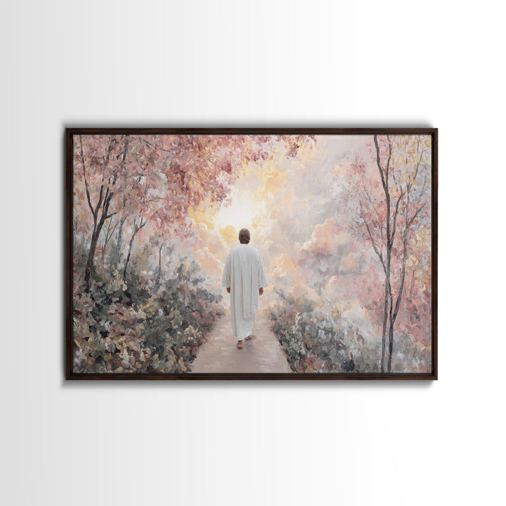 Heavenly Ascent – Framed Canvas Print – Christian Wall Art – Jesus Painting Canvas – Christian Art Work – Large Christian Painting – Christ