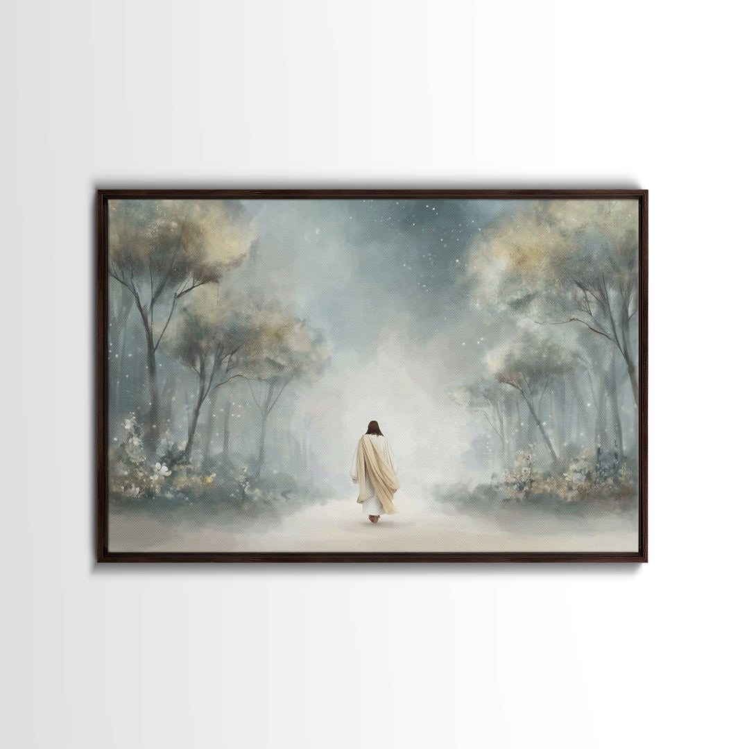 Garden Of Hope | Framed Canvas Print | Christian Wall Art | Jesus Art Print | Christian Art Canvas | Vintage Christian Art | Christian Gift
