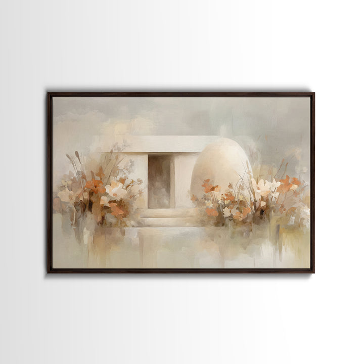 Eternal Peace, Framed Canvas Print, Christian Wall Art, Jesus Painting, Christian Art Print, Minimalist Christian Art, Christian Decor, Chr