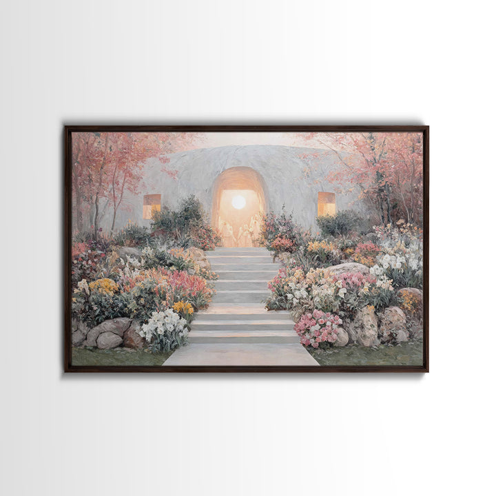 Risen Glory – Framed Canvas Print – Christian Wall Art – Christian Art Canvas – Christian Paintings – Easter Christian Art – Christian Deco