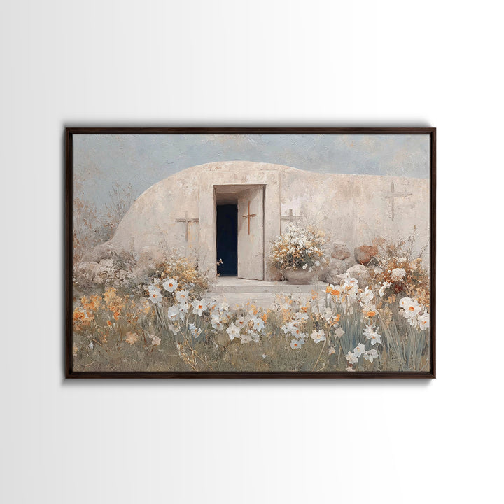 Garden Of Renewal – Framed Canvas Print – Christian Wall Art – Christian Art Canvas – Christian Painting – Subtle Christian Art – Christian