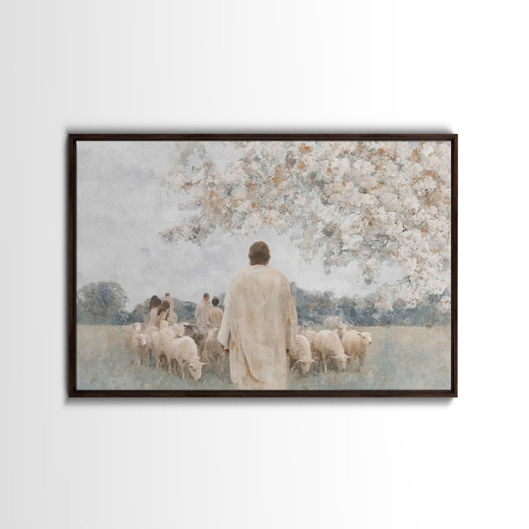 Guided By Grace | Framed Canvas Print | Jesus Painting | Christian Wall Art | Christian Art Canvas | Modern Christian Art | Christian Art P