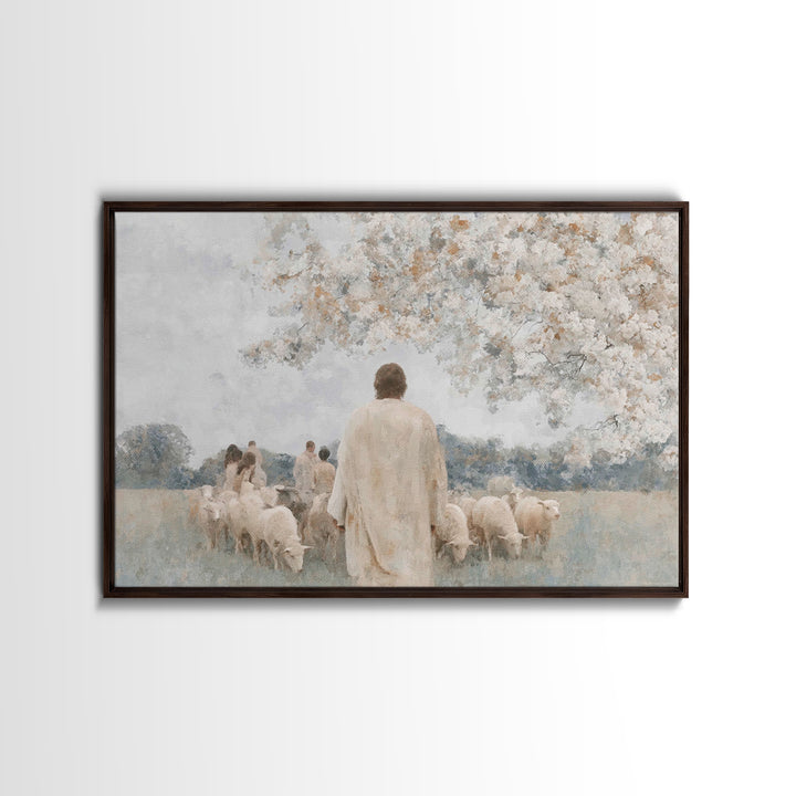 Guided By Grace | Framed Canvas Print | Jesus Painting | Christian Wall Art | Christian Art Canvas | Modern Christian Art | Christian Art P