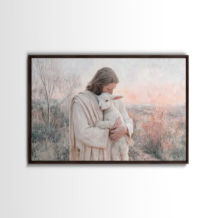 Cradle Of Mercy – Framed Canvas Print – Jesus Painting – Christian Wall Art – Christian Art Canvas – Christian Art Prints – Christian Gift