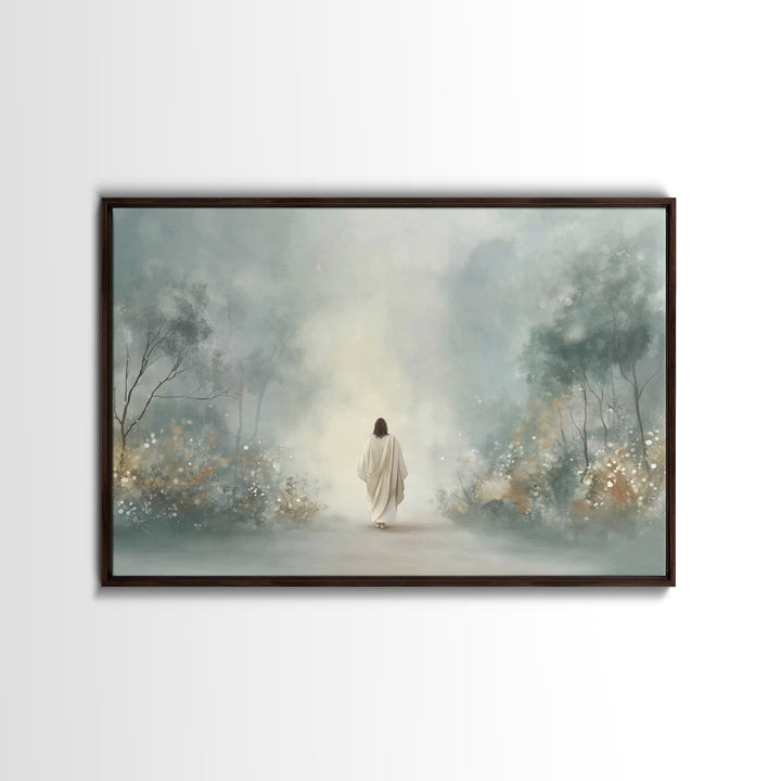 Path Of His Peace – Framed Canvas Print – Christian Wall Art – Christian Art Canvas – Subtle Christian Art – Christian Paintings – Christia