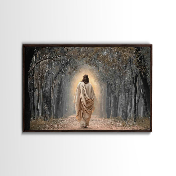 Glory In The Woodland – Framed Canvas Print – Christian Wall Art – Christian Art Canvas – Moody Christian Art – Christian Decoration – Chri