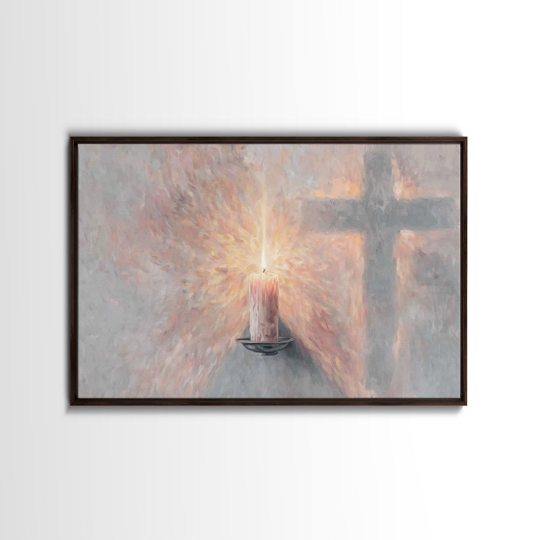 Radiant Grace, Framed Canvas Print, Christian Wall Art, Christian Art, Unique Christian Art, Christian Art Canvas