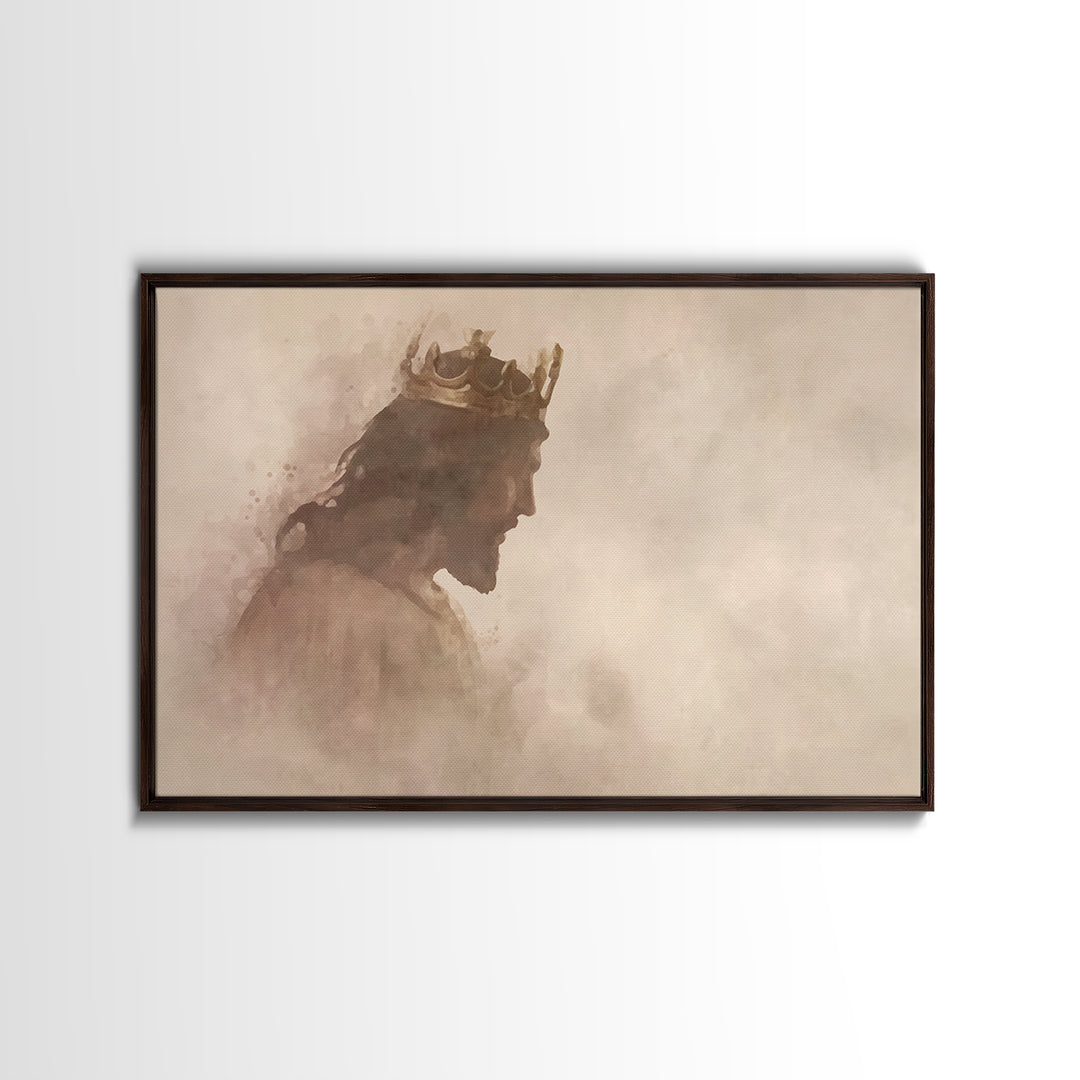 Gentle Reign, Framed Canvas Print, Christian Wall Art, Christian Art Canvas, Subtle Christian Art, Christian Art Prints, Jesus Painting