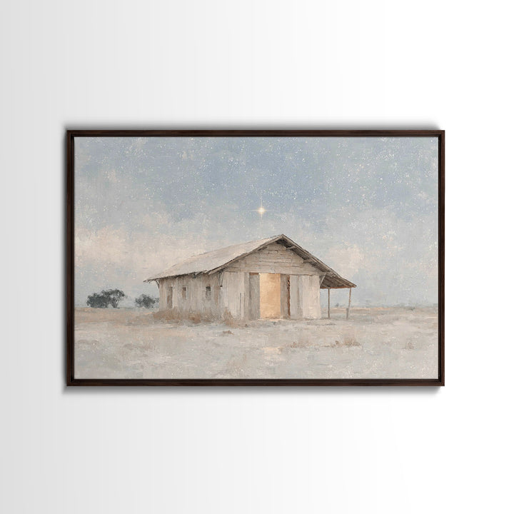 Shepherd Child Peace | Framed Canvas Print | Jesus Art | Christian Art Canvas | Christian Christmas Art | Christian Wall Art | Christmas De