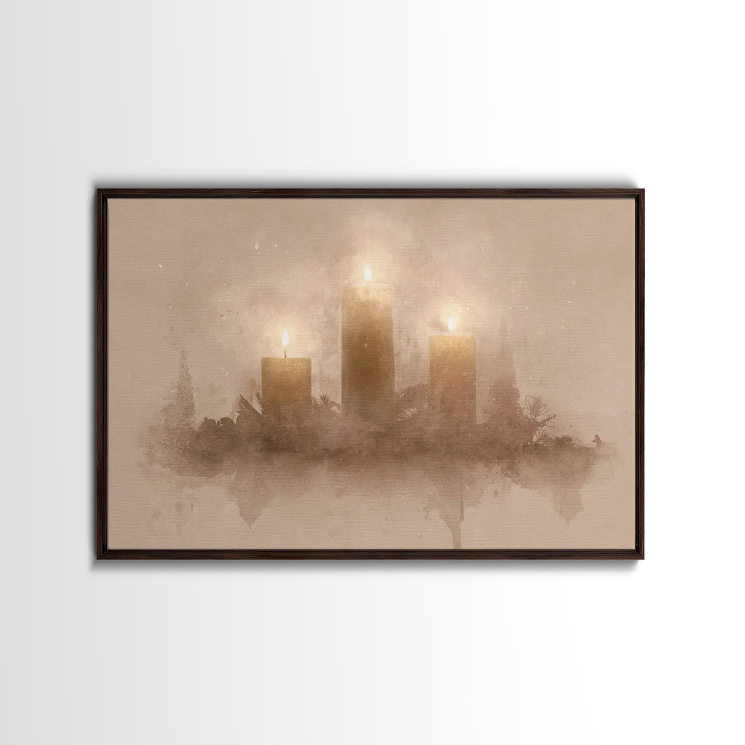 Season Of Hope – Framed Canvas Print – Christian Christmas Art – Christmas Wall Art – Christian Art – Christmas Art Prints