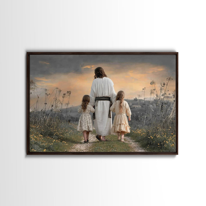 Evening Grace – Framed Canvas Print – Christian Art Canvas – Jesus Painting – Christian Wall Art – Christian Decorations – Christian Gift I