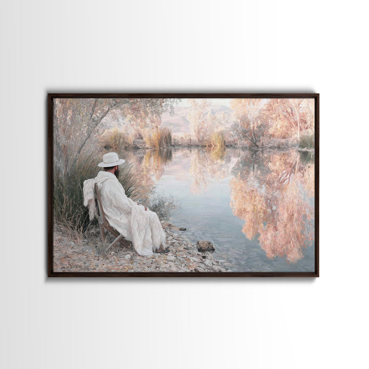 Dawn Shepherd Peace | Framed Canvas Print | Christian Wall Art | Christmas Art Prints | Jesus Painting | Christian Art Canvas | Christian D