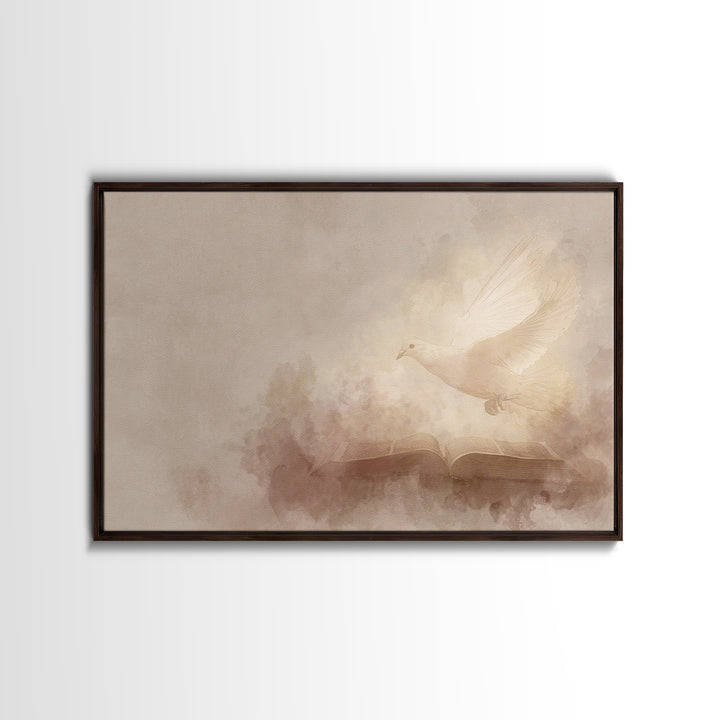 Holy Word Glow | Framed Canvas Print | Christian Art Canvas | Christian Art Prints | Christian Wall Art | Christian Gift Ideas | Unique Chr