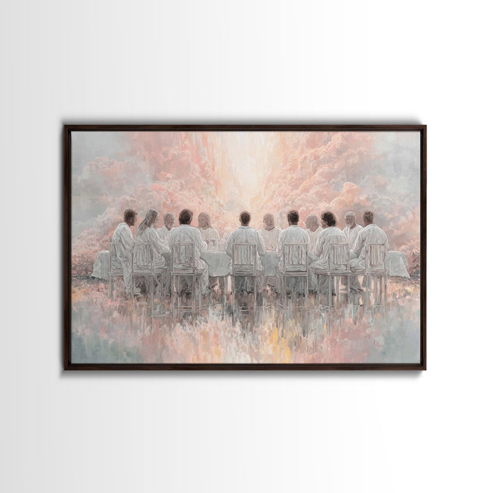 Radiant Fellowship Grace | Framed Canvas Print | Christian Wall Art | Modern Christian Art | Jesus Painting | Christian Christmas Art | Chr
