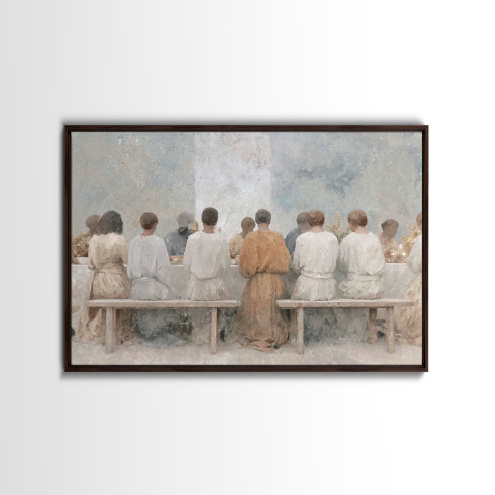 Sacred Table Harmony – Framed Canvas Print – Christian Wall Art – Christian Art Canvas – Jesus Painting – Vintage Christian Art – Christian