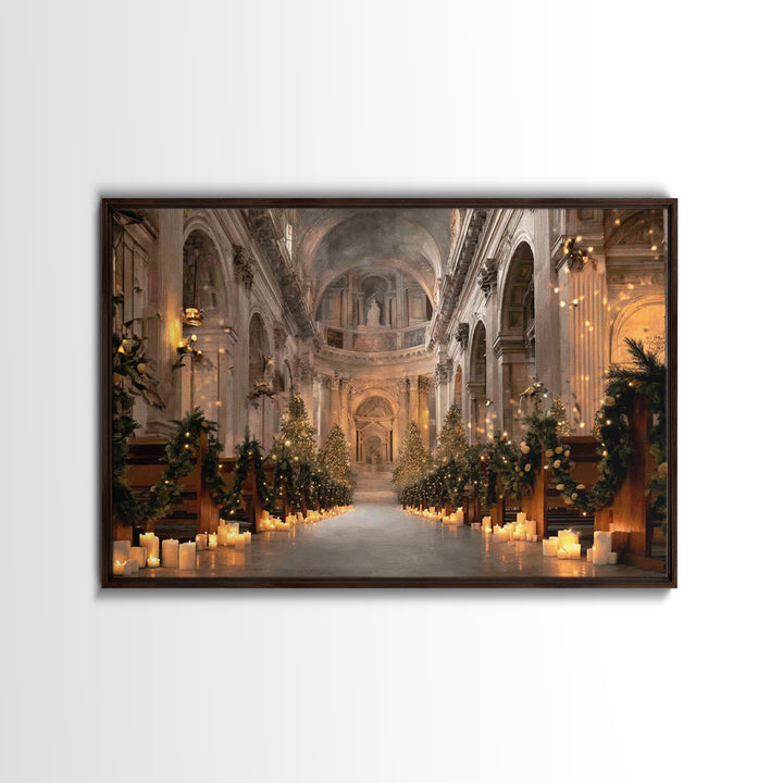 Midnight Blessing – Framed Canvas Print – Christian Wall Art – Christmas Art Prints – Christian Art Canvas – Christian Christmas Art – Chri