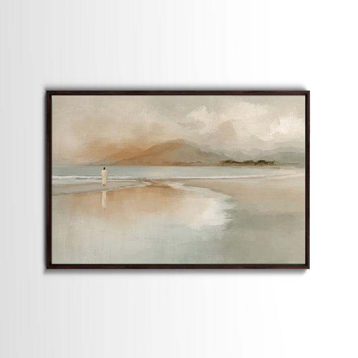 Haven of Peace - Framed Canvas Print - Jesus Painting - Christian Art Canvas - Christian Wall Art - Christian Decor - Modern Christian Art