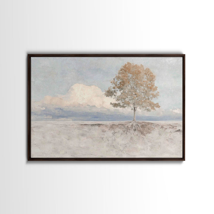 Graceful Horizon | Framed Canvas Print | Christian Art Canvas | Christian Wall Art | Christian Art Print | Minimalist Christian Art