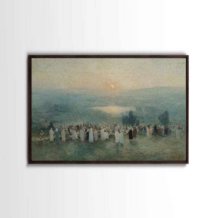 Valley of Hope – Framed Canvas Print – Christian Art Canvas – Christian Wall Art – Christian Christmas Art – Christmas Art – Christian Pain