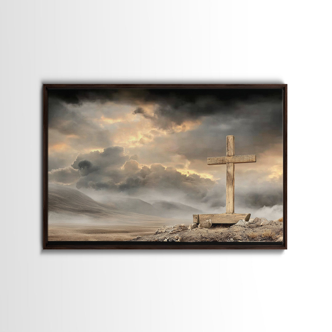 Dawn Of Mercy – Framed Canvas Print – Christian Wall Art – Christian Art Canvas – Christian Decor – Christian Gift