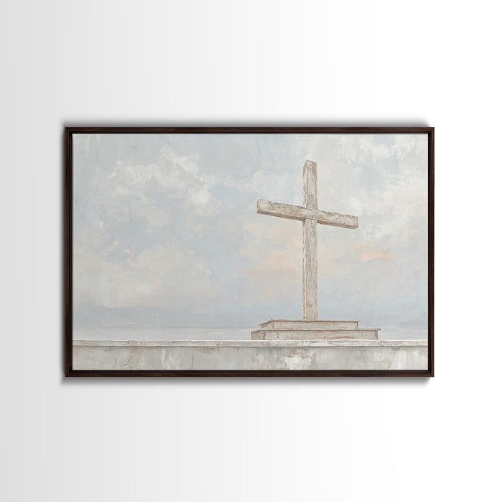 Light Of Redemption, Framed Canvas Print, Christian Wall Art, Christian Art Canvas, Subtle Christian Art, Christian Gift