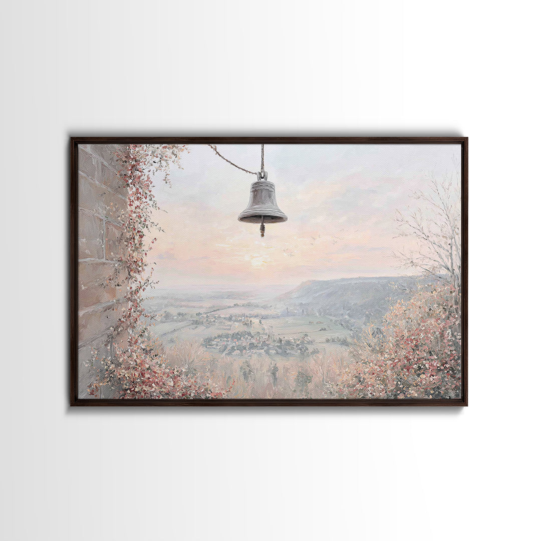 Valley Bell Peace | Framed Canvas Print | Christian Wall Art | Christian Art Canvas | Subtle Christian Art | Christian Gift